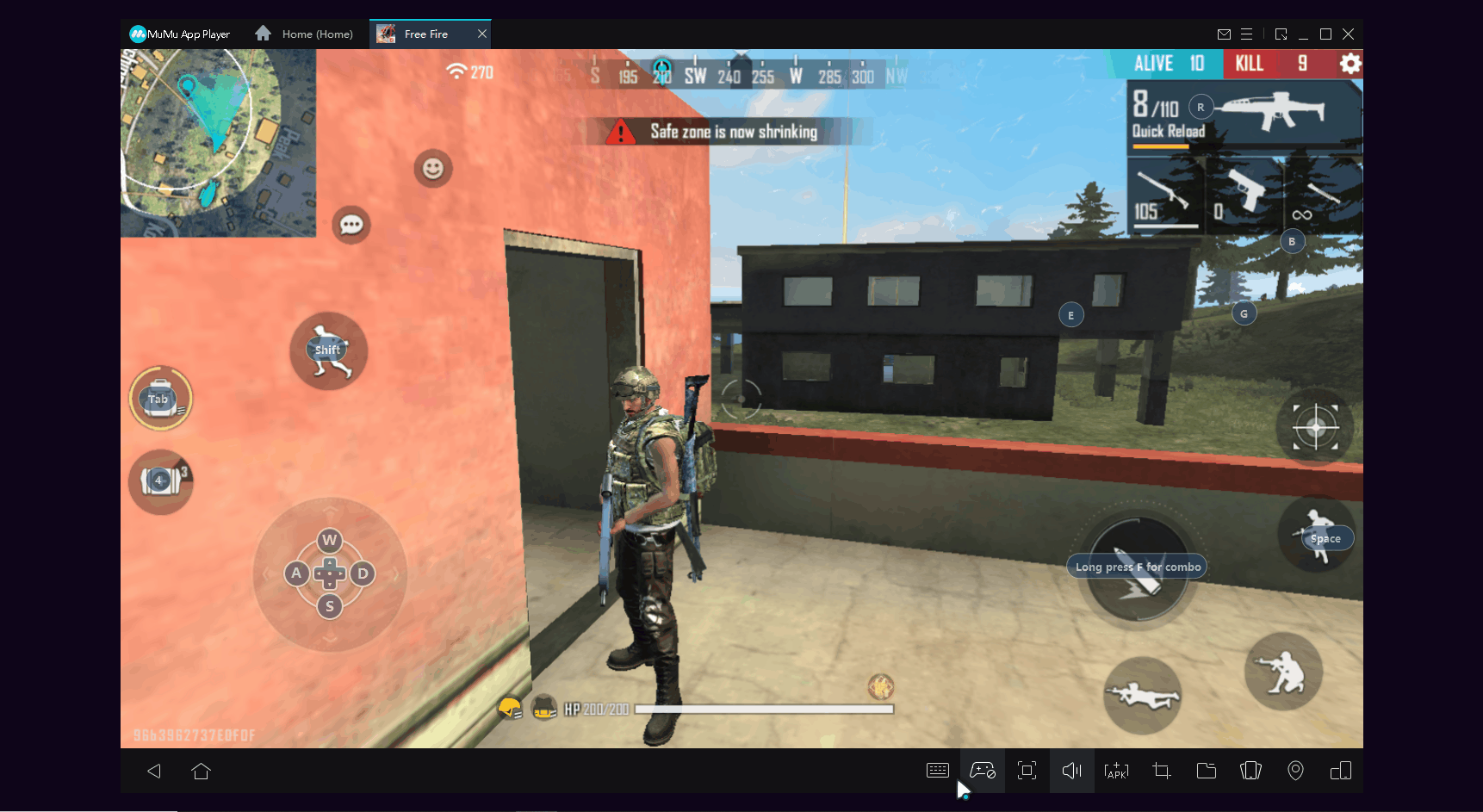 Using Keyboard Control to Play Free Fire on PC with NoxPlayer