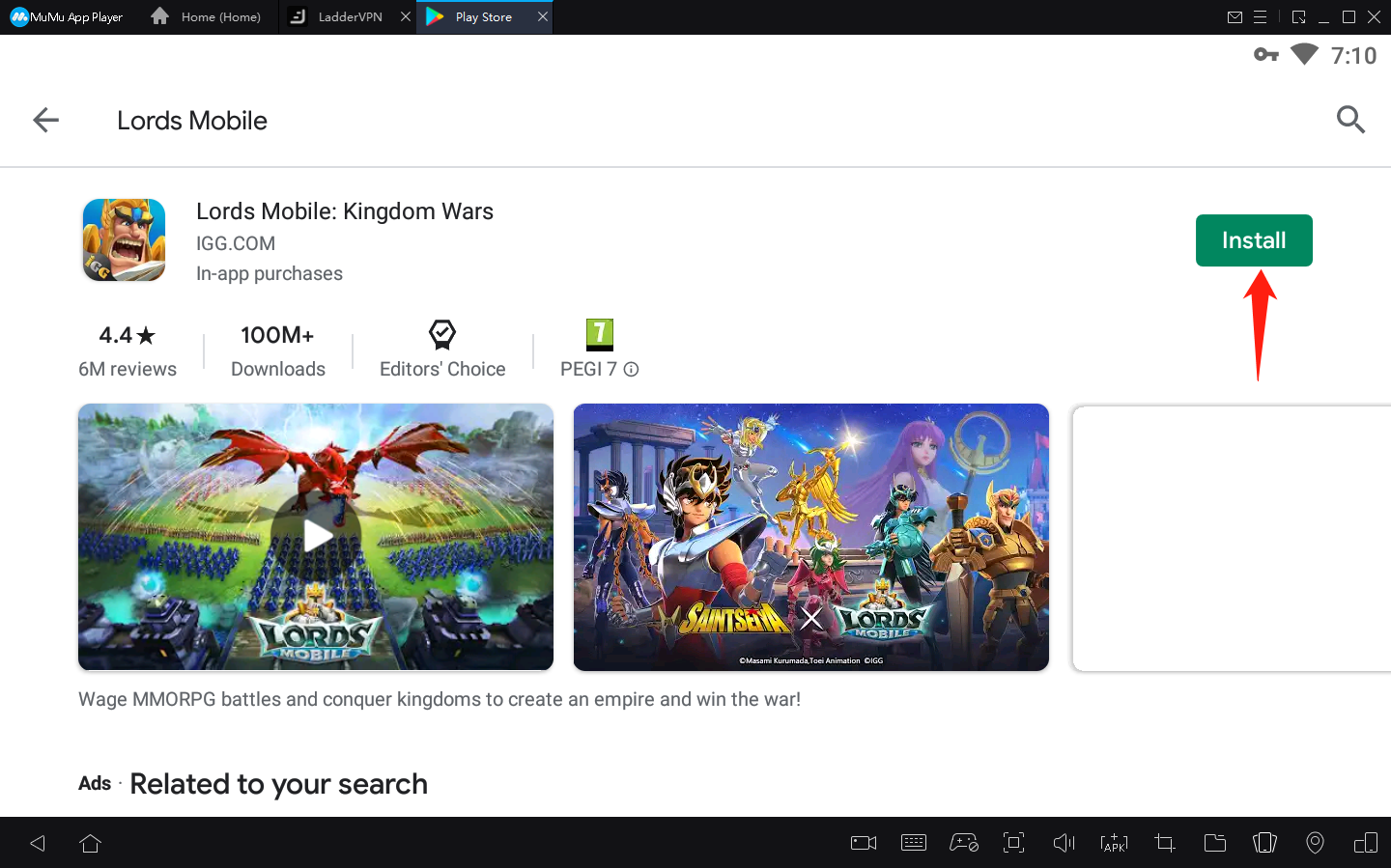 Cómo jugar Lords Mobile en PC con MuMu Player4
