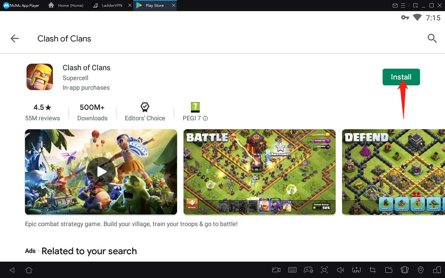 Cómo jugar Clash of Clans en PC con MuMu Player4