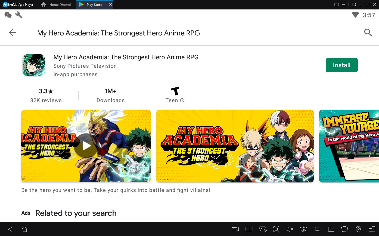 Cách chơi My Hero Academia: The Strongest Hero Anime RPG trên PC bằng MuMu Player 4