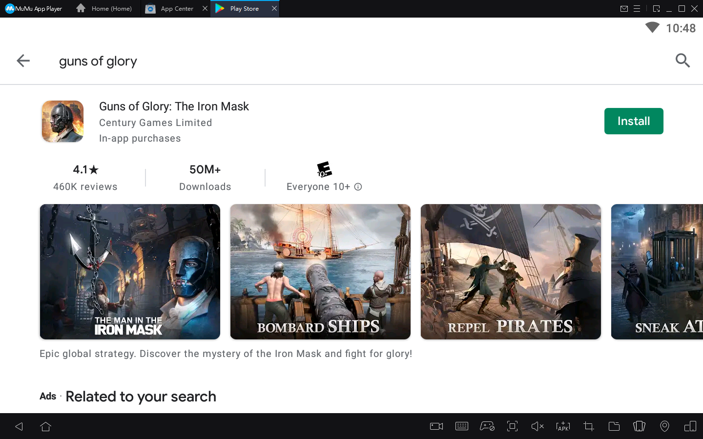 Cách chơi Guns of Glory: The Iron Mask trên PC bằng MuMu Player 4