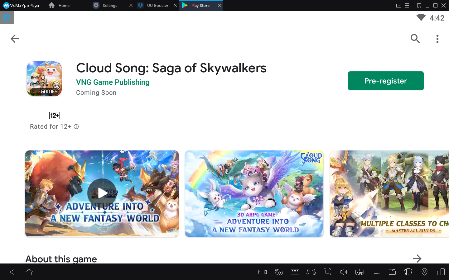 How to Play Cloud Song on PC with Mumu Player0