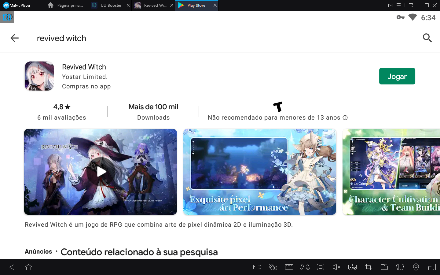 Como baixar e jogar Revived Witch no PC com MuMu Player1