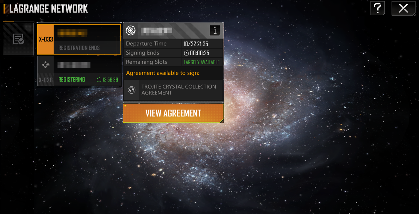Preview of the Agreement Signing Gameplay in the Lagrange Network