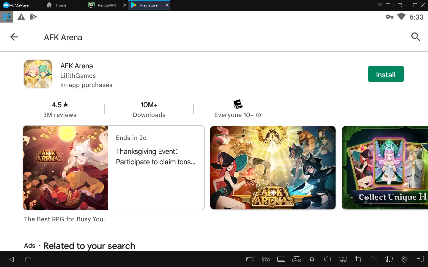 Como Baixar AFK Arena no PC com Android Emulador1