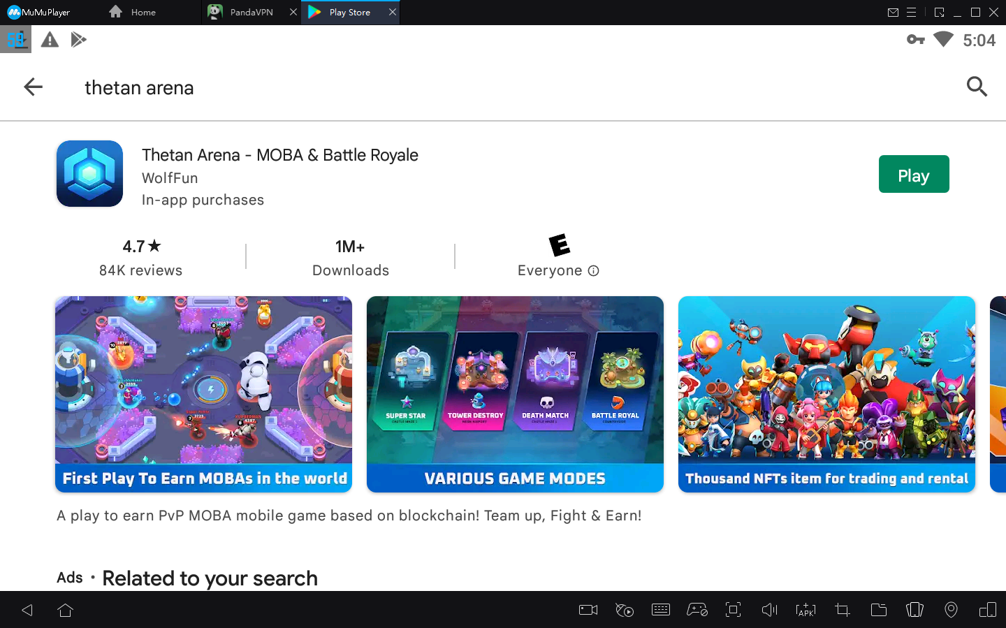 Como Baixar Thetan Arena no PC com Android Emulador