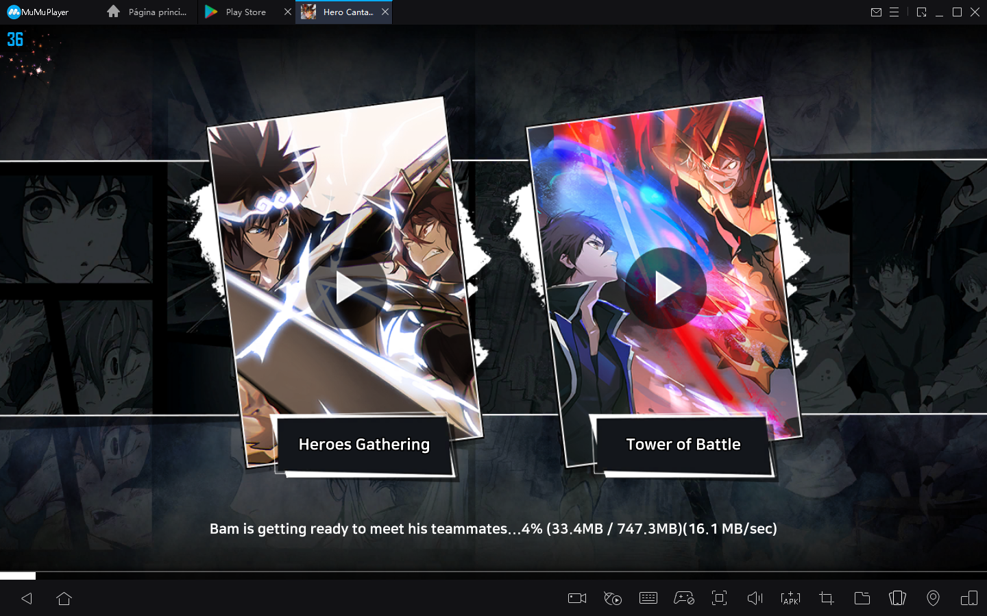 Como Baixar Hero Cantare com WEBTOON no PC com Android Emulador2