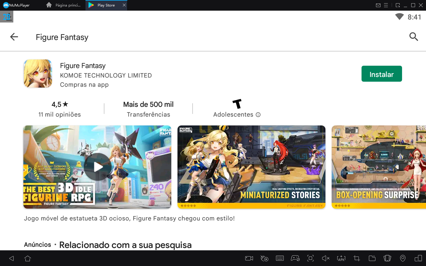 Como Baixar Figue Fantasy no PC com Android Emulador1