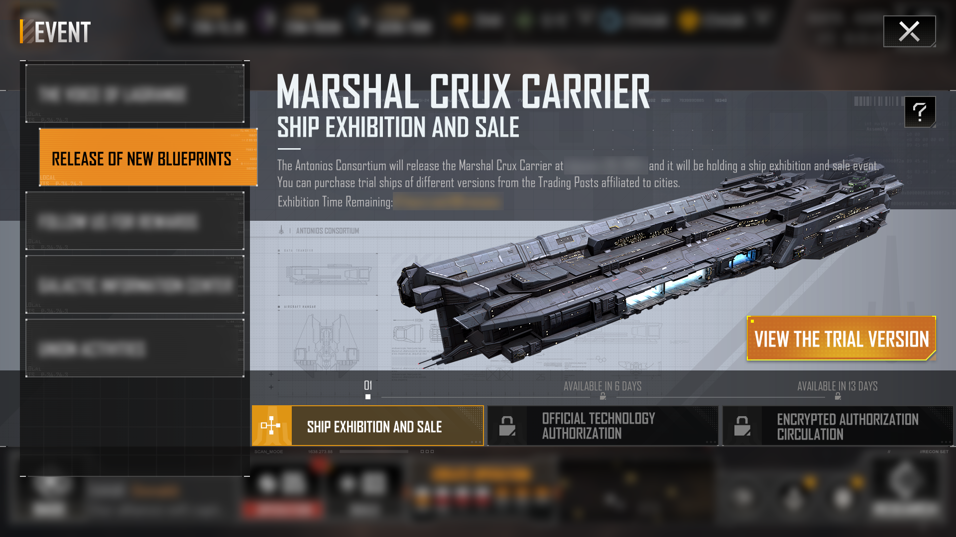 Preview of the Release of the Marshal Crux Carrier Blueprint