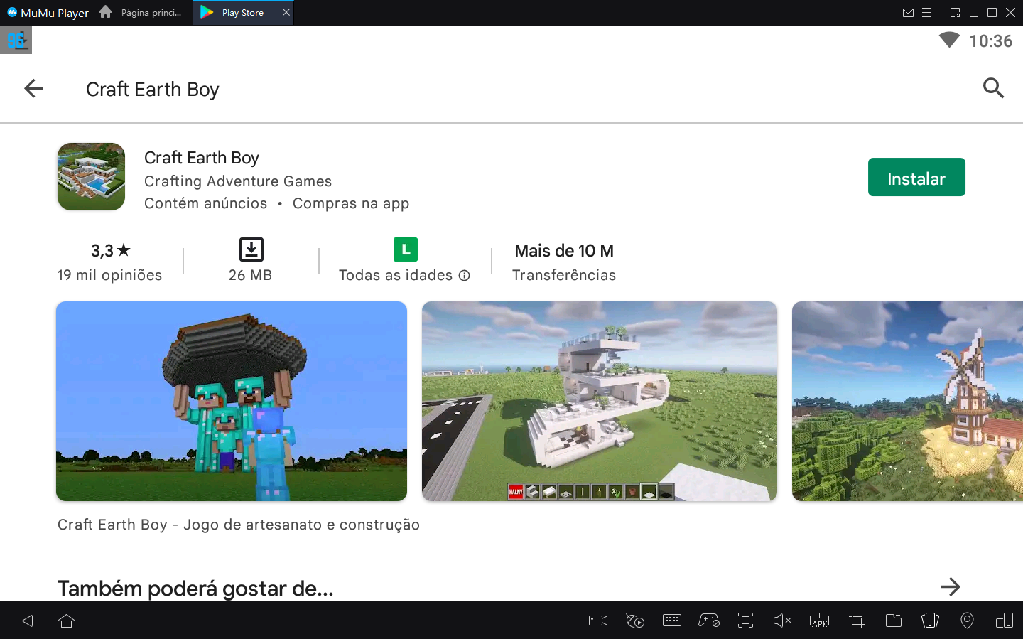 Como Jogar Craft Earth Boy no PC com MuMu Player