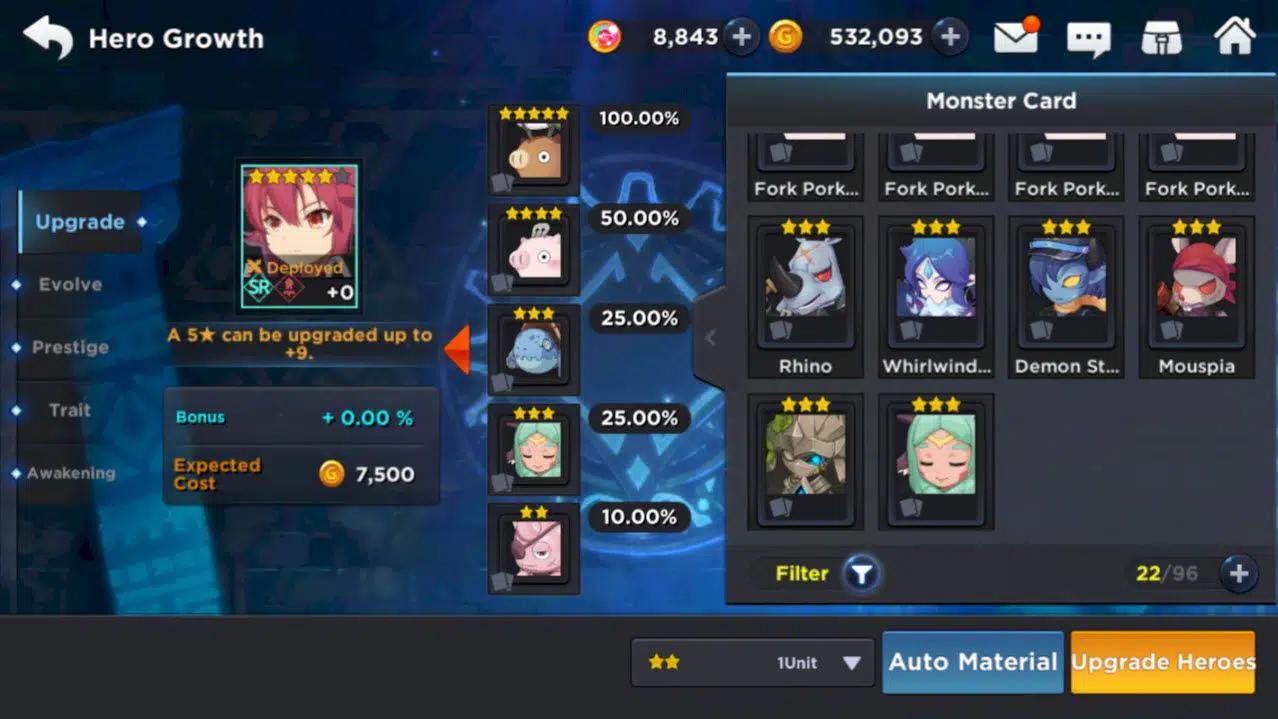 GrandChase Heróis Guia – Como atualizar e subir de nível
