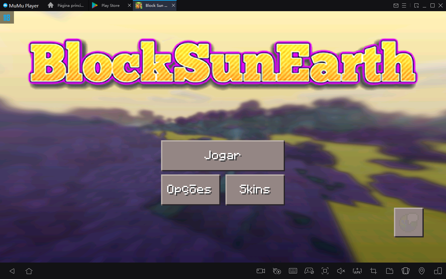Como Baixar Block Sun Earth no PC com Android Emulador