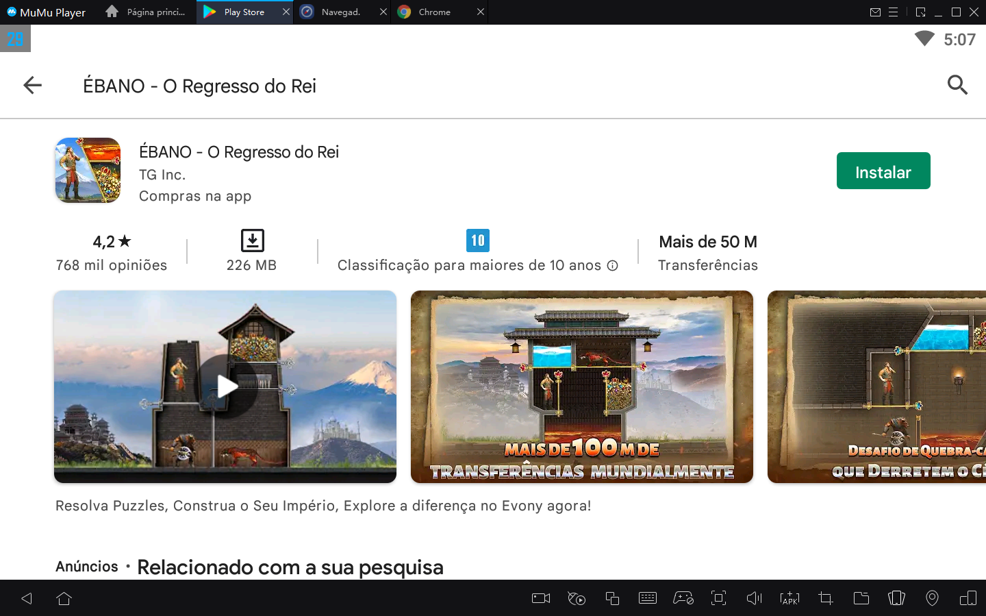Como Baixar ÉBANO - O Regresso do Rei no PC com Android Emulador