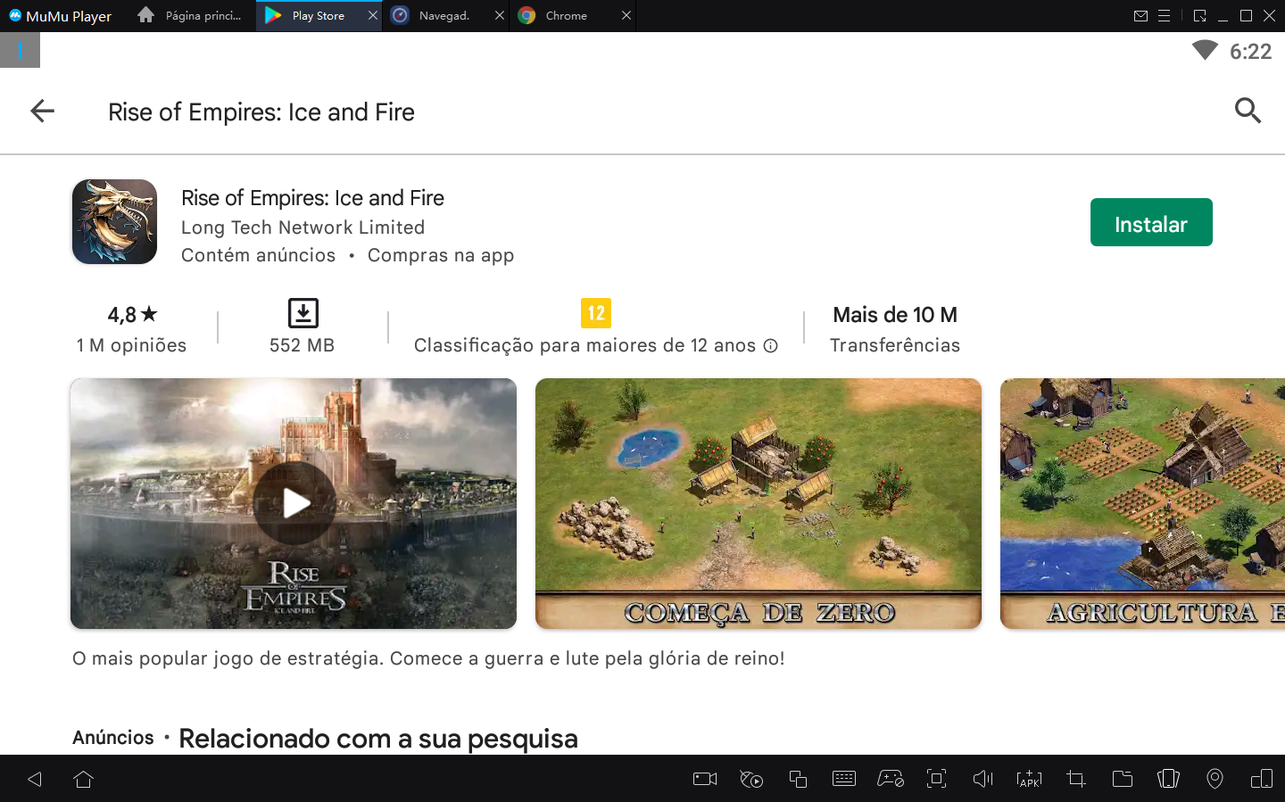 Como Baixar Rise of Empires no PC com Android Emulador