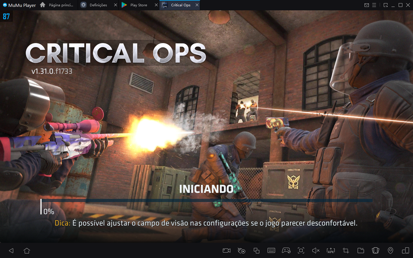 Como Baixar Critical Ops no PC com Android Emulador