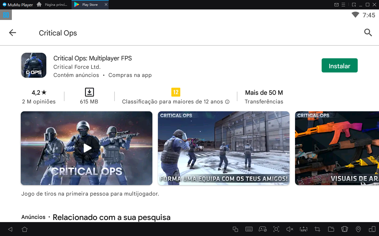 Como Baixar Critical Ops no PC com Android Emulador
