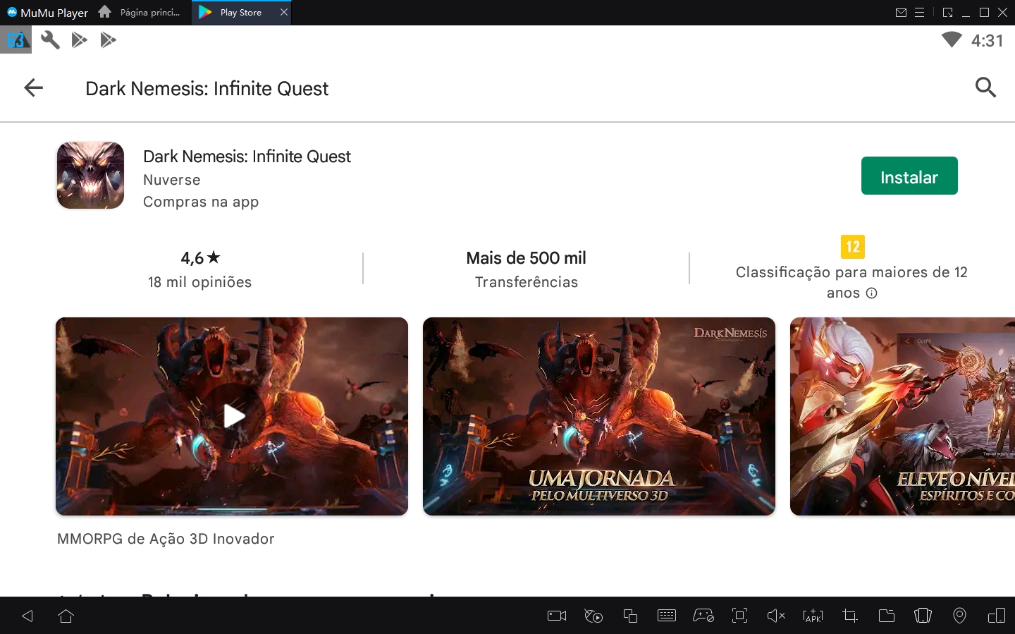 Como Baixar Dark Nemesis no PC com Android Emulador