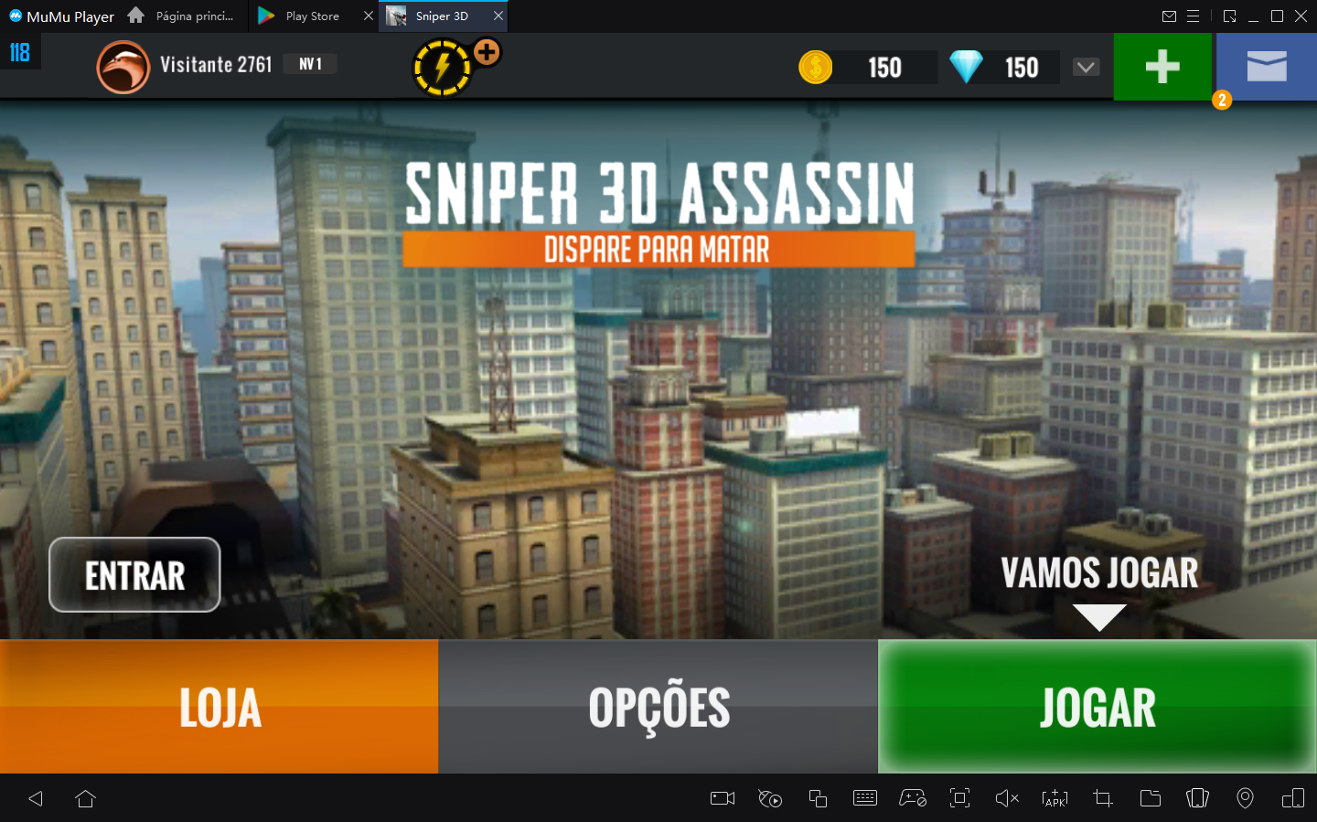 Como Jogar Sniper 3D: Jogos de tiro no PC com MuMu Player
