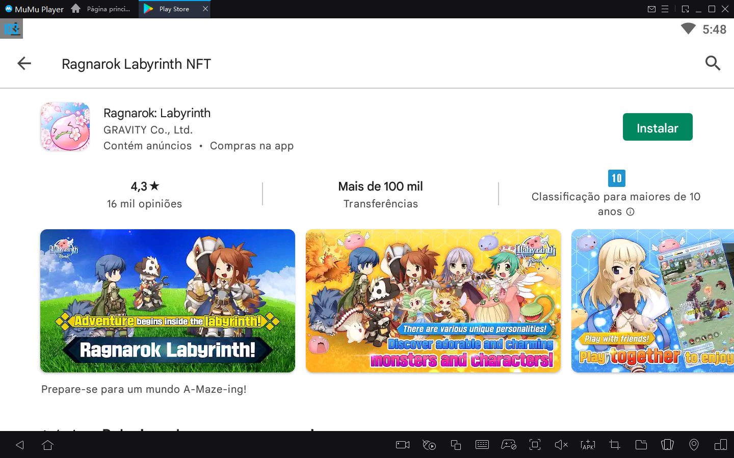 Como jogar Ragnarok Labyrinth no PC com MuMu Player