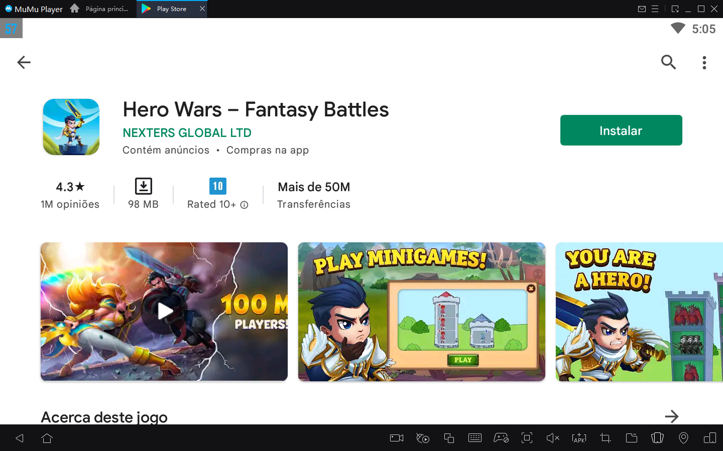 Como jogar Hero Wars no PC com MuMu Player