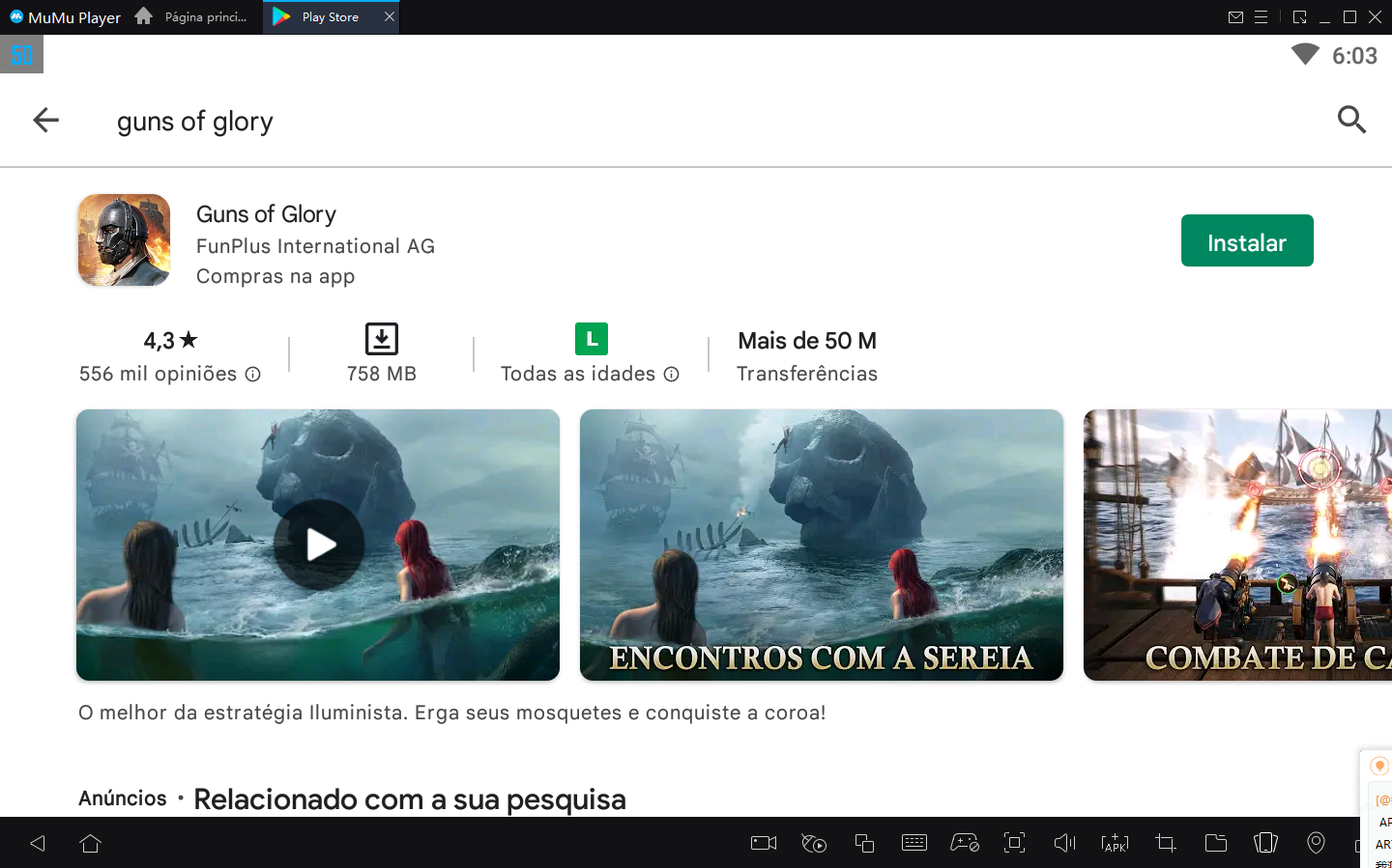 Como jogar Guns of Glory no PC com Emulador Android