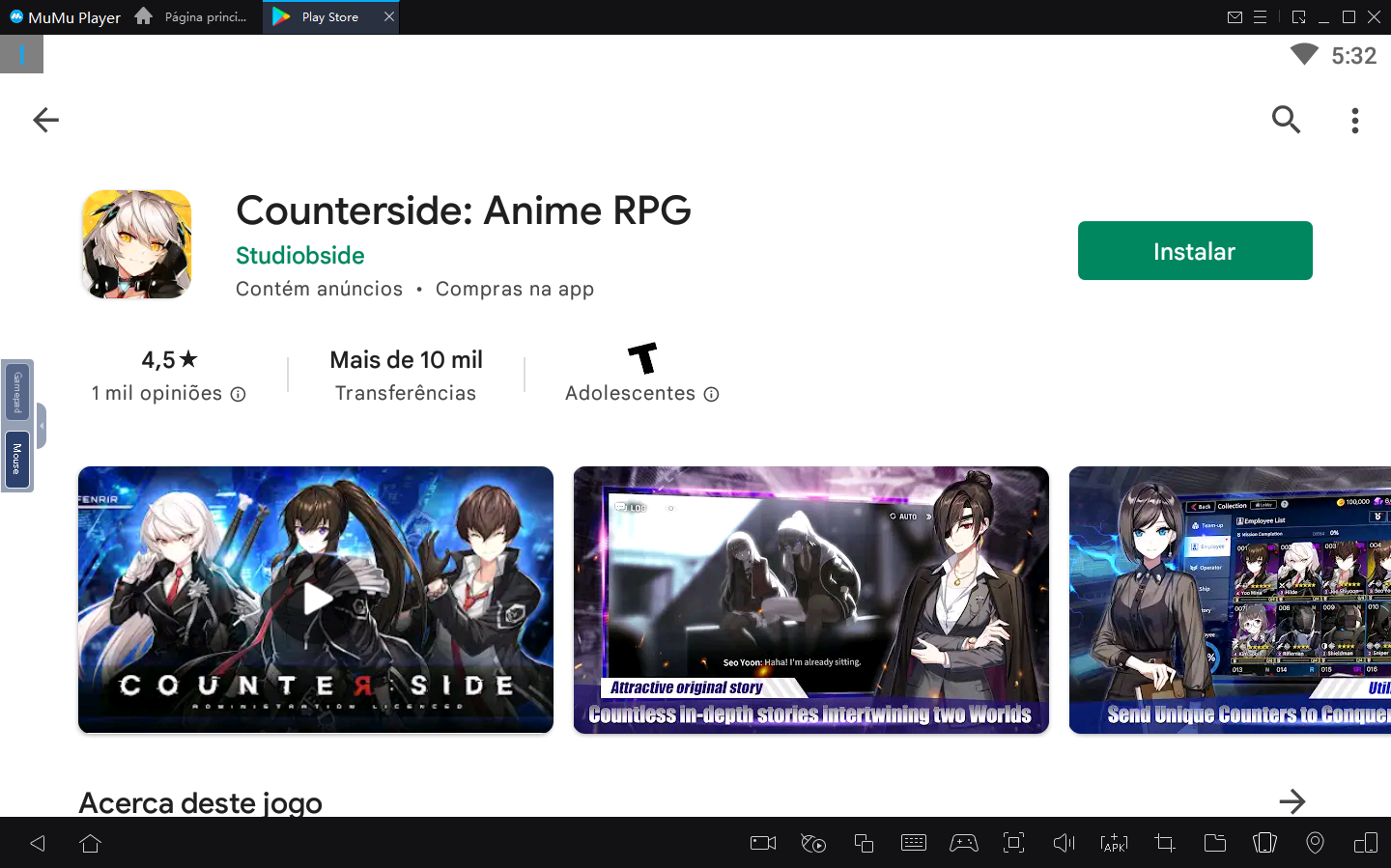 Como jogar Counterside no PC com Emulador Android