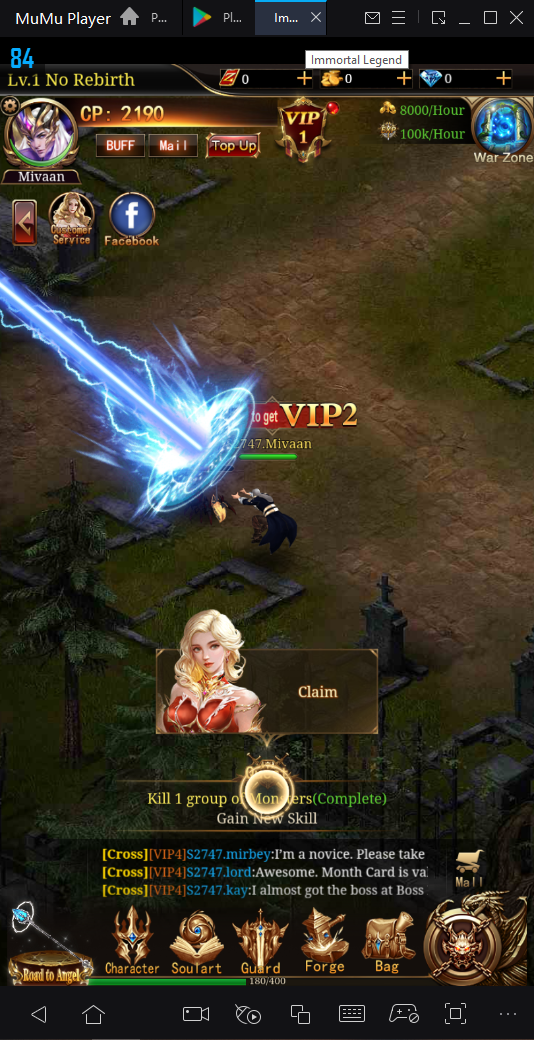 Como jogar Immortal Legend: Idle RPG no PC com Emulador Android
