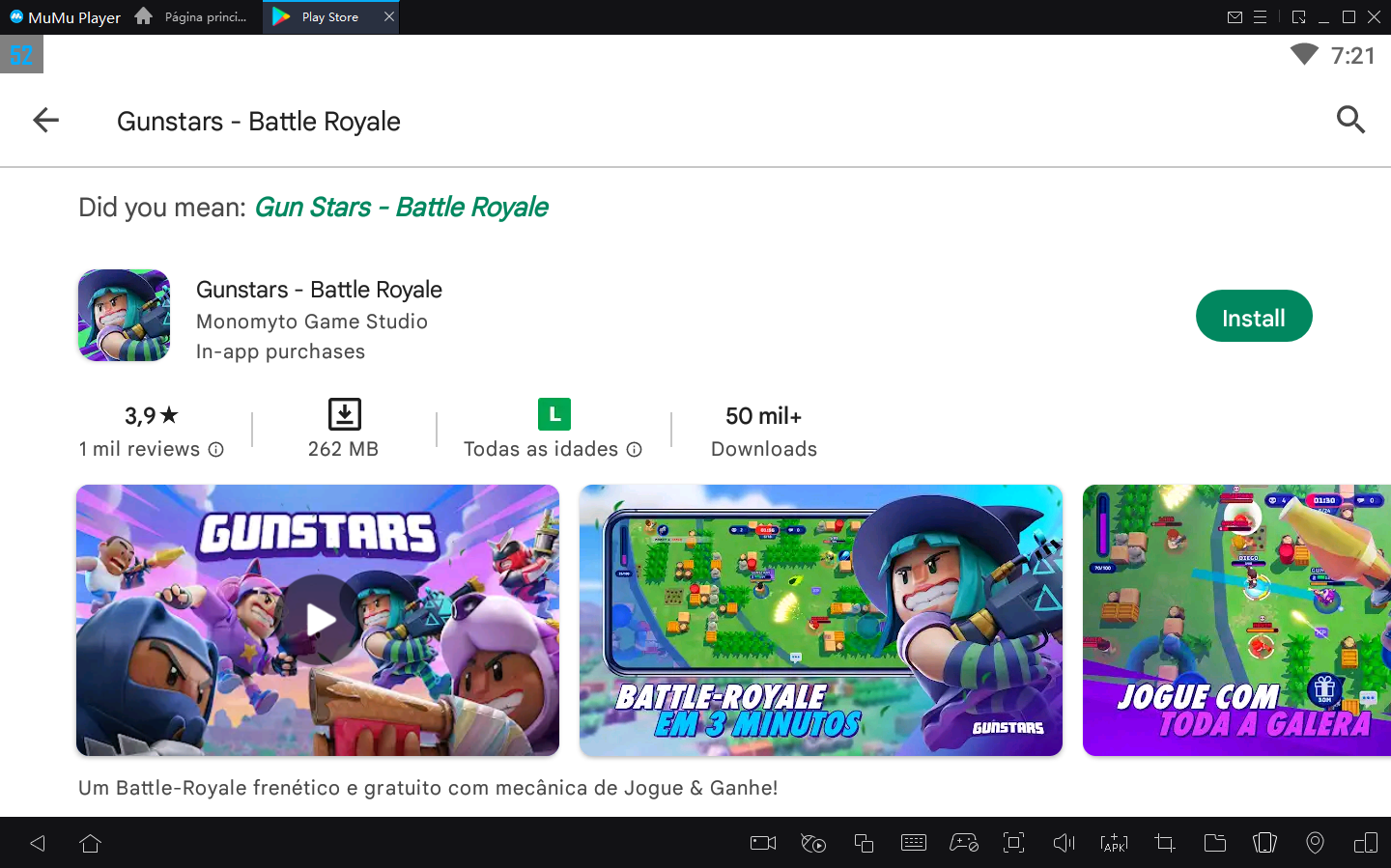 Como jogar Gunstars - Battle Royale no PC com Emulador Android