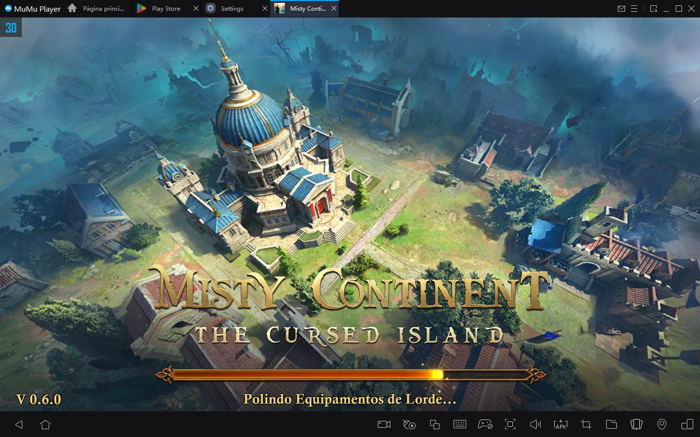 Como jogar Continente Nebuloso no PC com Emulador Android