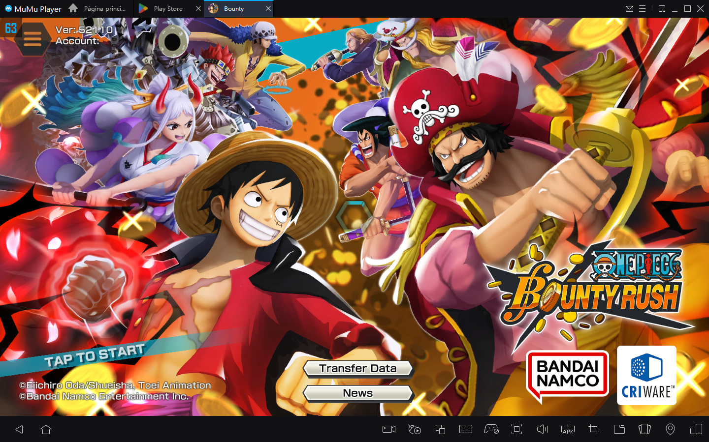 Como jogar One Piece Bounty Rush no PC com Emulador Android