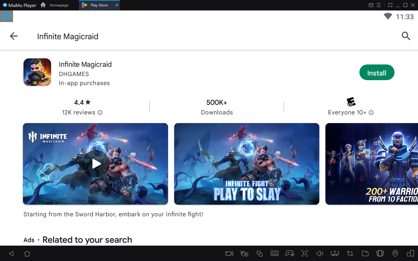 Como jogar Infinite Magicraid no PC com Emulador Android
