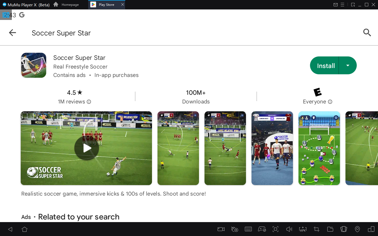 Como jogar Soccer Super Star no PC com Emulador Android