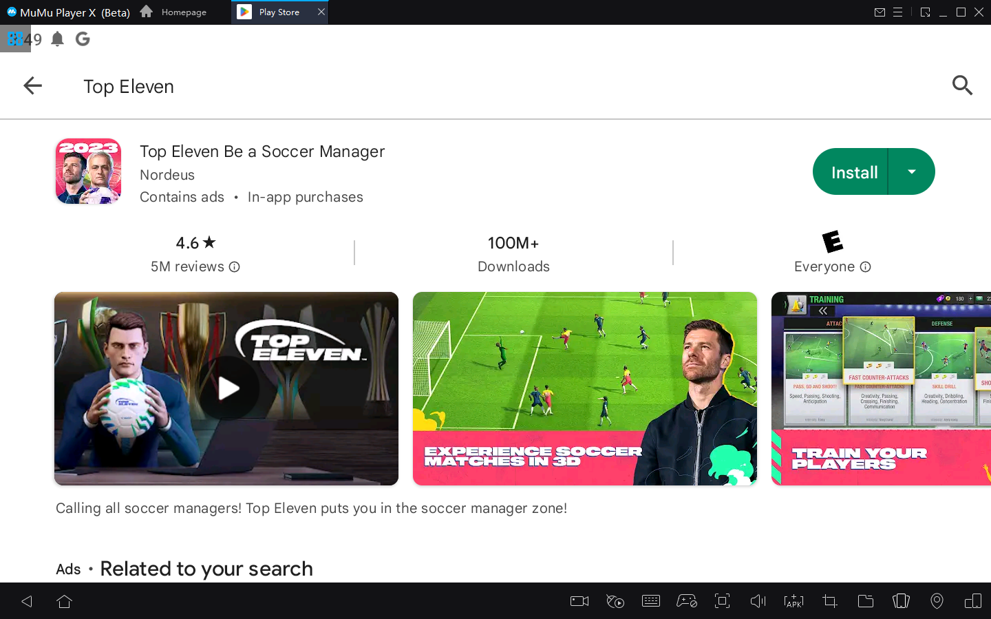 Como jogar Top Eleven no PC com Emulador Android