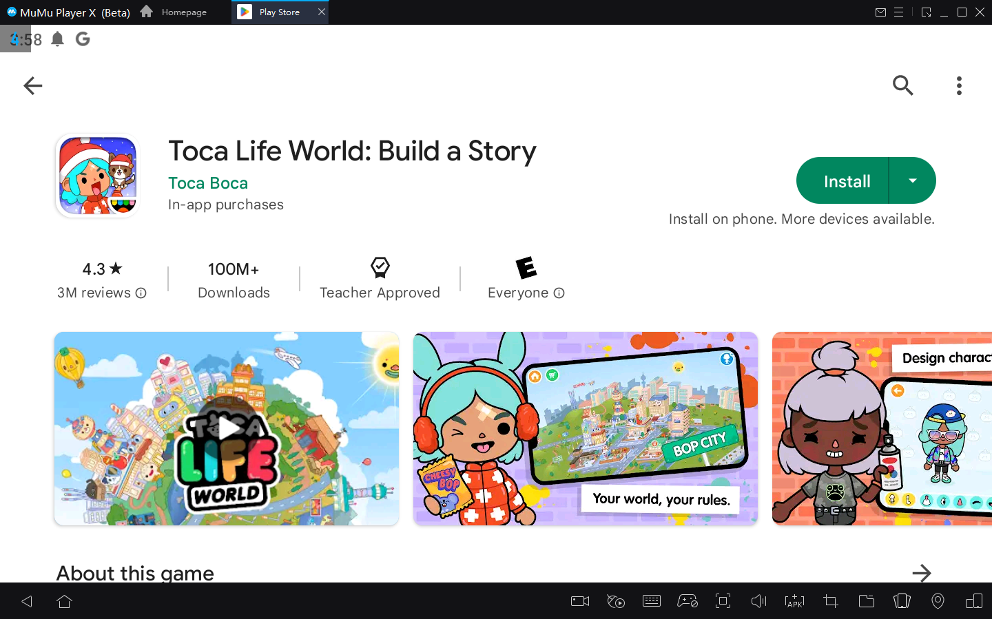 How to Play Toca Life World on PC with MuMu Player X