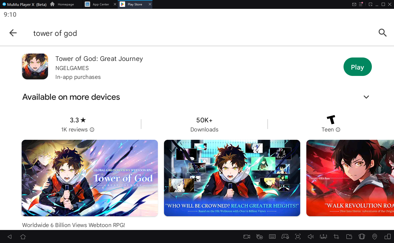 play tower of god great journey on pc