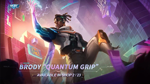 Mobile Legends' new MPL Skin for the marksman hero Brody - Quantum Grip skin preview
