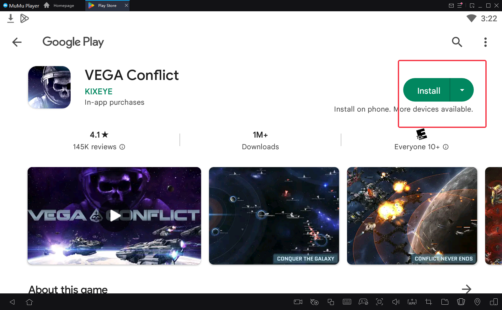 vega conflict on pc