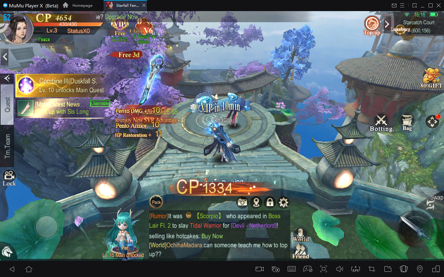 Como jogar Starfall Fantasy: Neverland no PC com Emulador Android