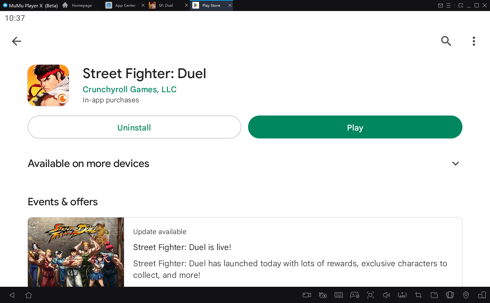play street fighter duel on pc