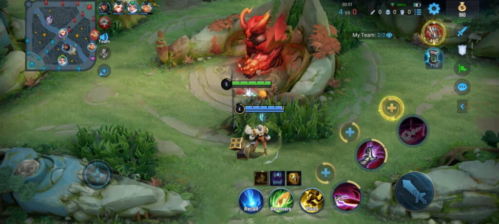 Honor of Kings Guia para Mapa, Selva e Buff