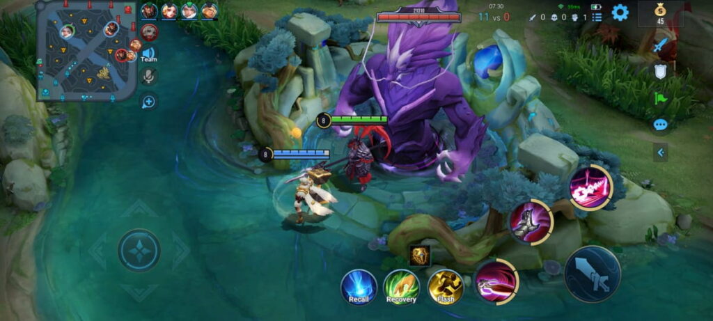 Honor of Kings Guia para Mapa, Selva e Buff