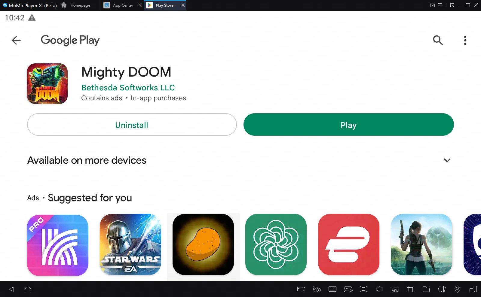 play mighty doom on pc