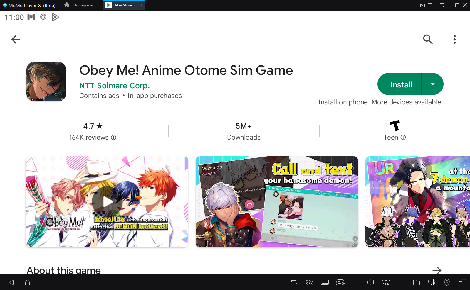 Obey Me! - Anime Otome Dating Sim on pc