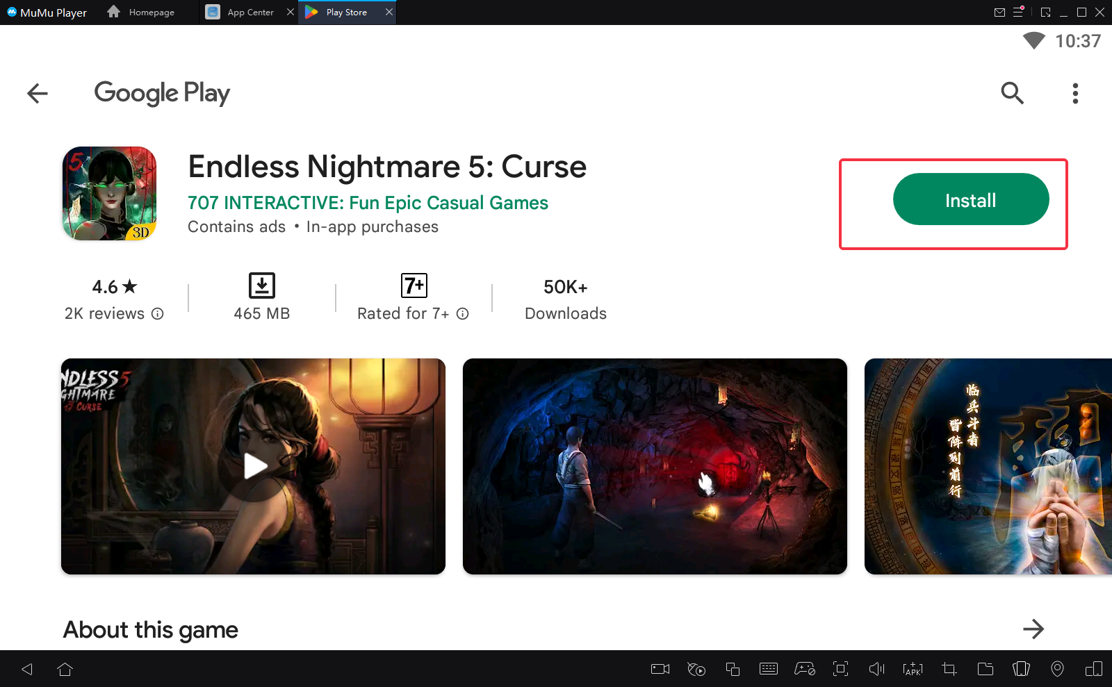 Play Endless Nightmare 5: Curse on PC