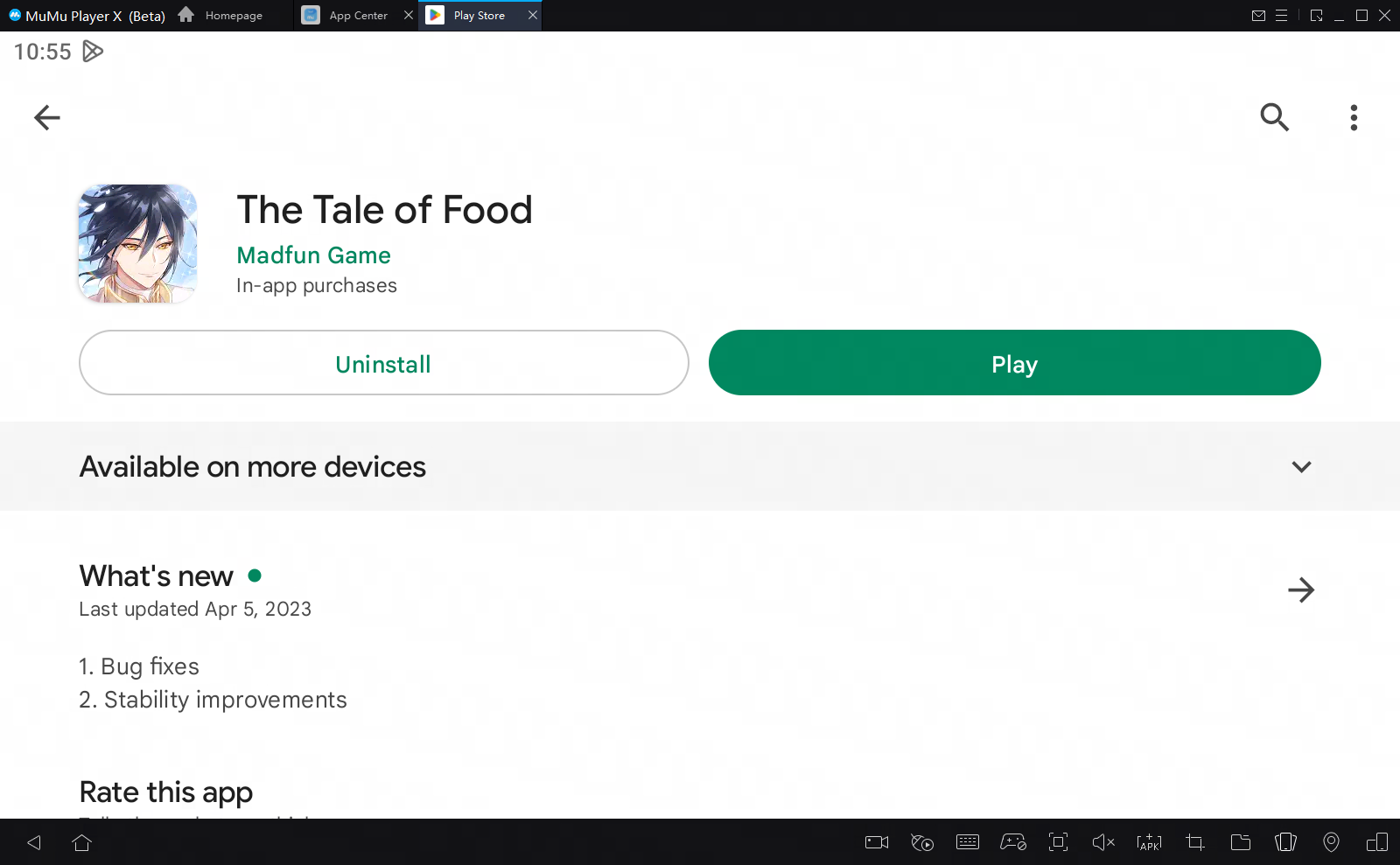 play the tale of food on pc