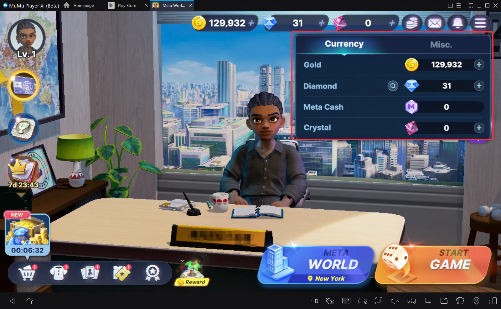 meta world my city currency guide
