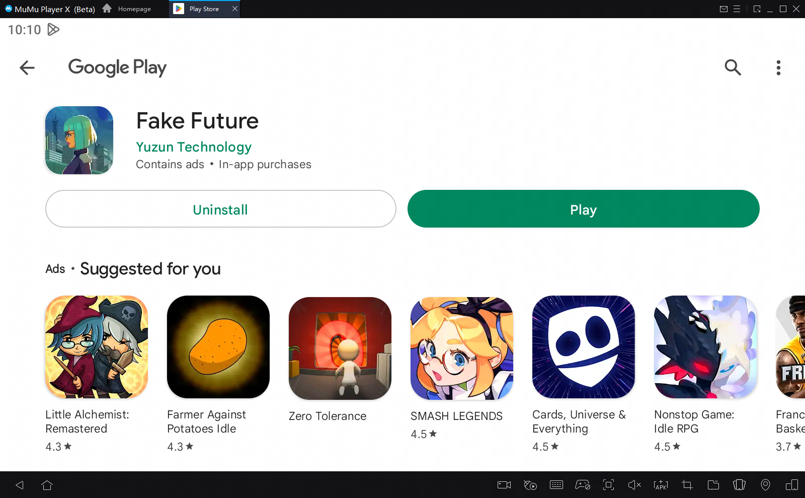 play fake future on pc