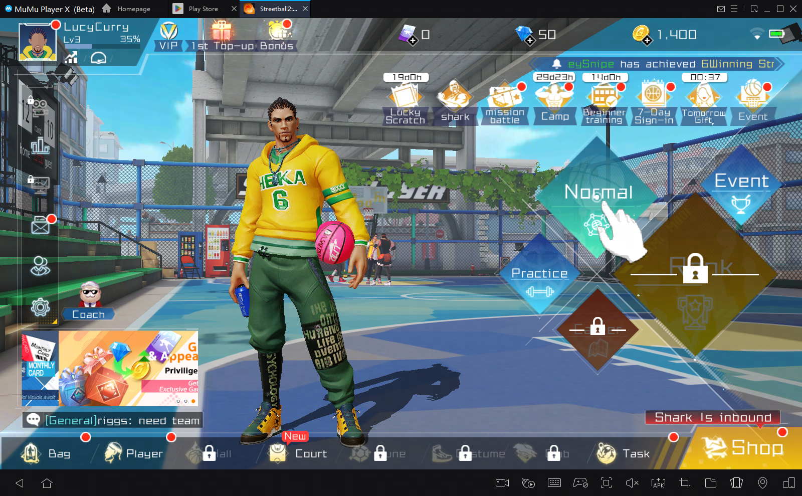 play streetball2 on fire on pc