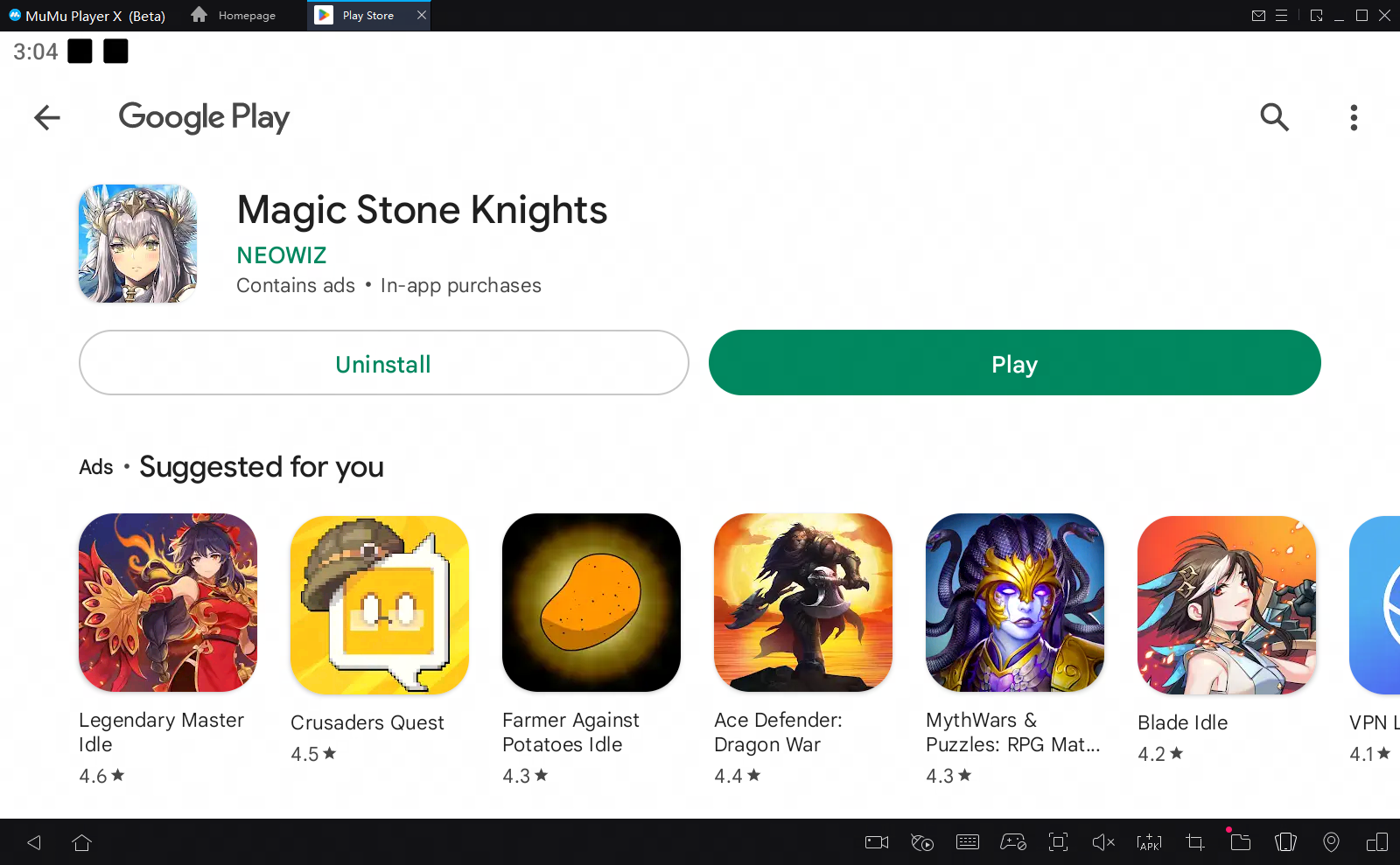 play magic stone knights on pc