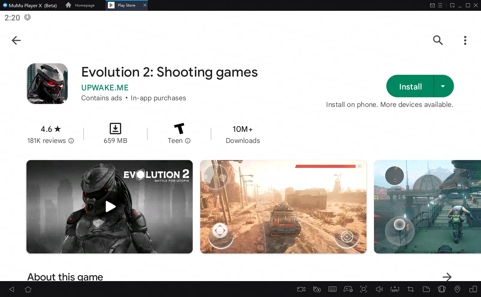 Evolution 2: Shooting games on PC